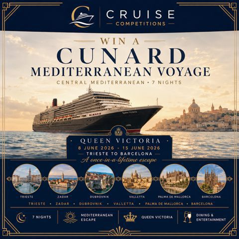 Win a Cunard Mediterranean Voyage